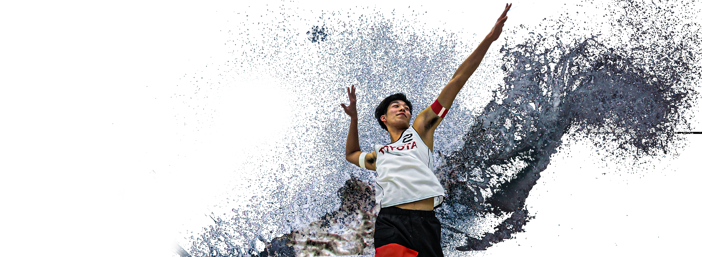 安達龍一選手のアクションショット