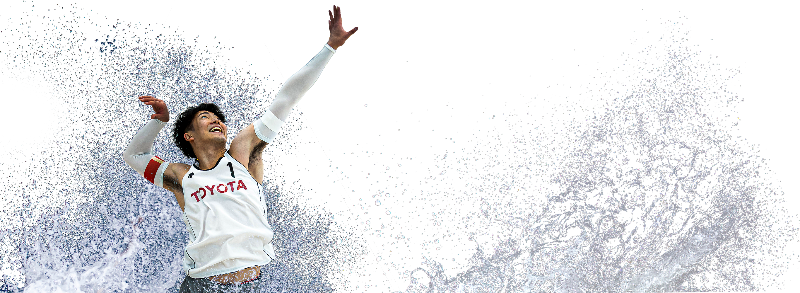 水町泰杜選手のアクションショット