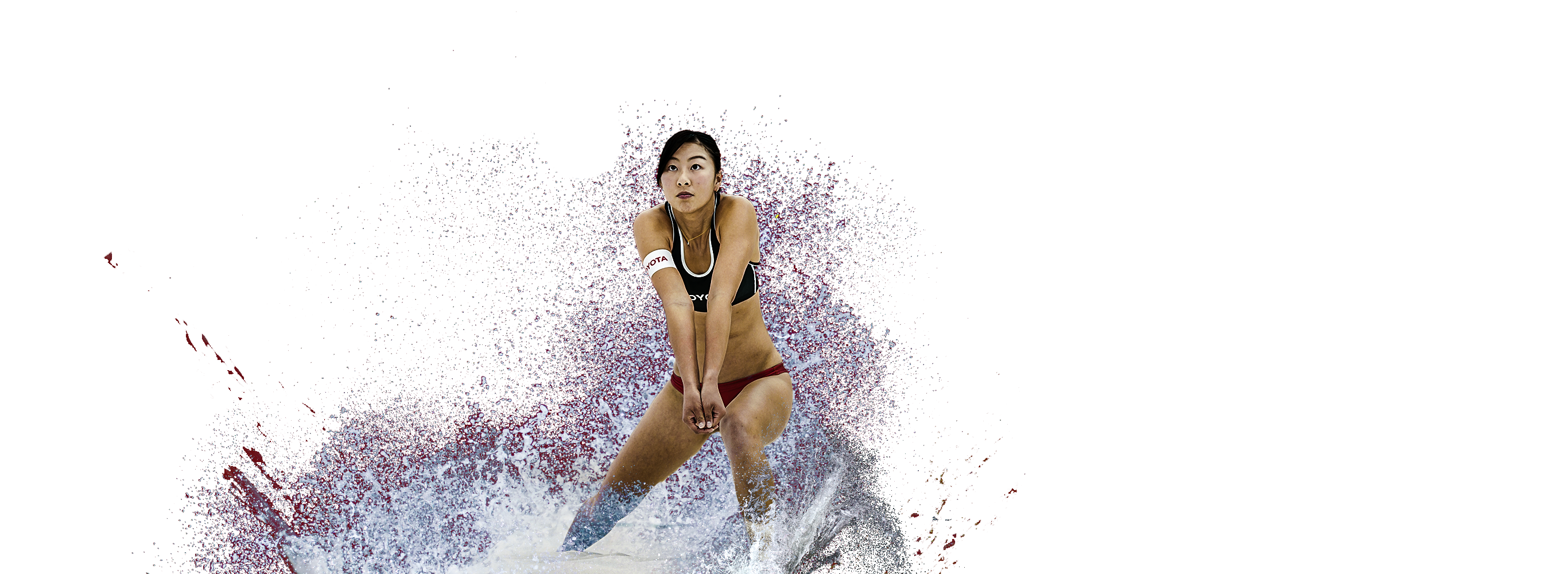 山田紗也香選手のアクションショット